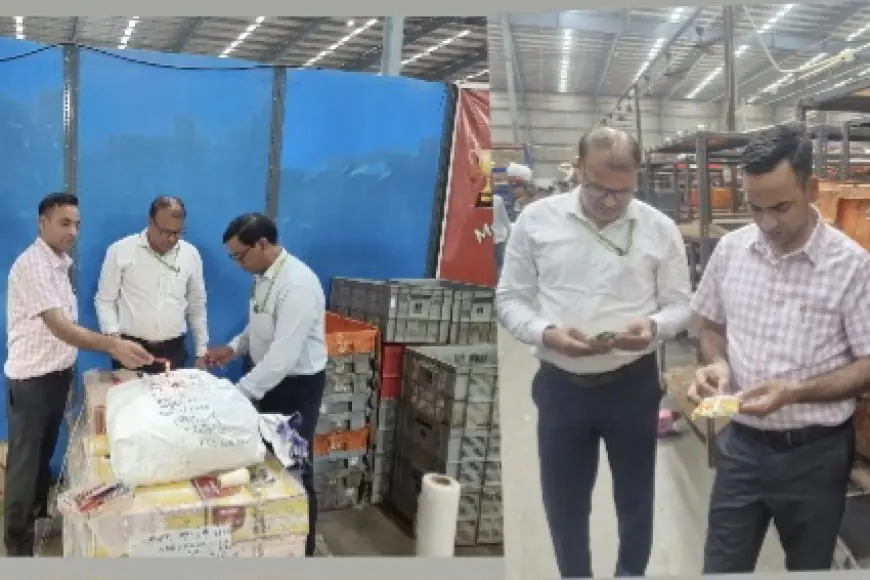 Noida News : खाद्य विभाग ने की छापेमारी, 240 लीटर घी और 18 किलो मिर्च पाउडर जप्त