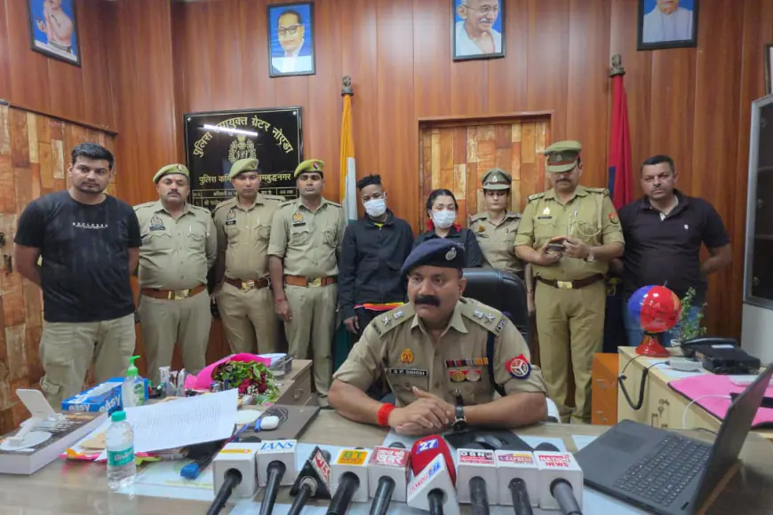 Greater Noida News : ड्रग्स तस्करी के आरोप में विदेशी महिला सहित दो गिरफ्तार, 90 लाख रुपए कीमत का एमडीएमए बरामद