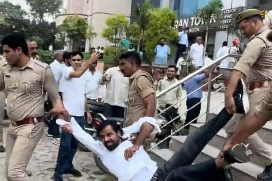 Jewar News : यमुना विकास प्राधिकरण के कार्यालय पर धरना देने जा रहे किसान हिरासत में