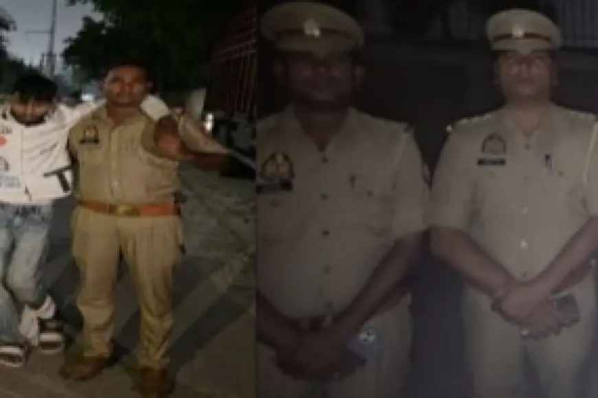 Ghaziabad News : पुलिस मुठभेड़ में दो बदमाश गिरफ्तार, पैर में लगी गोली