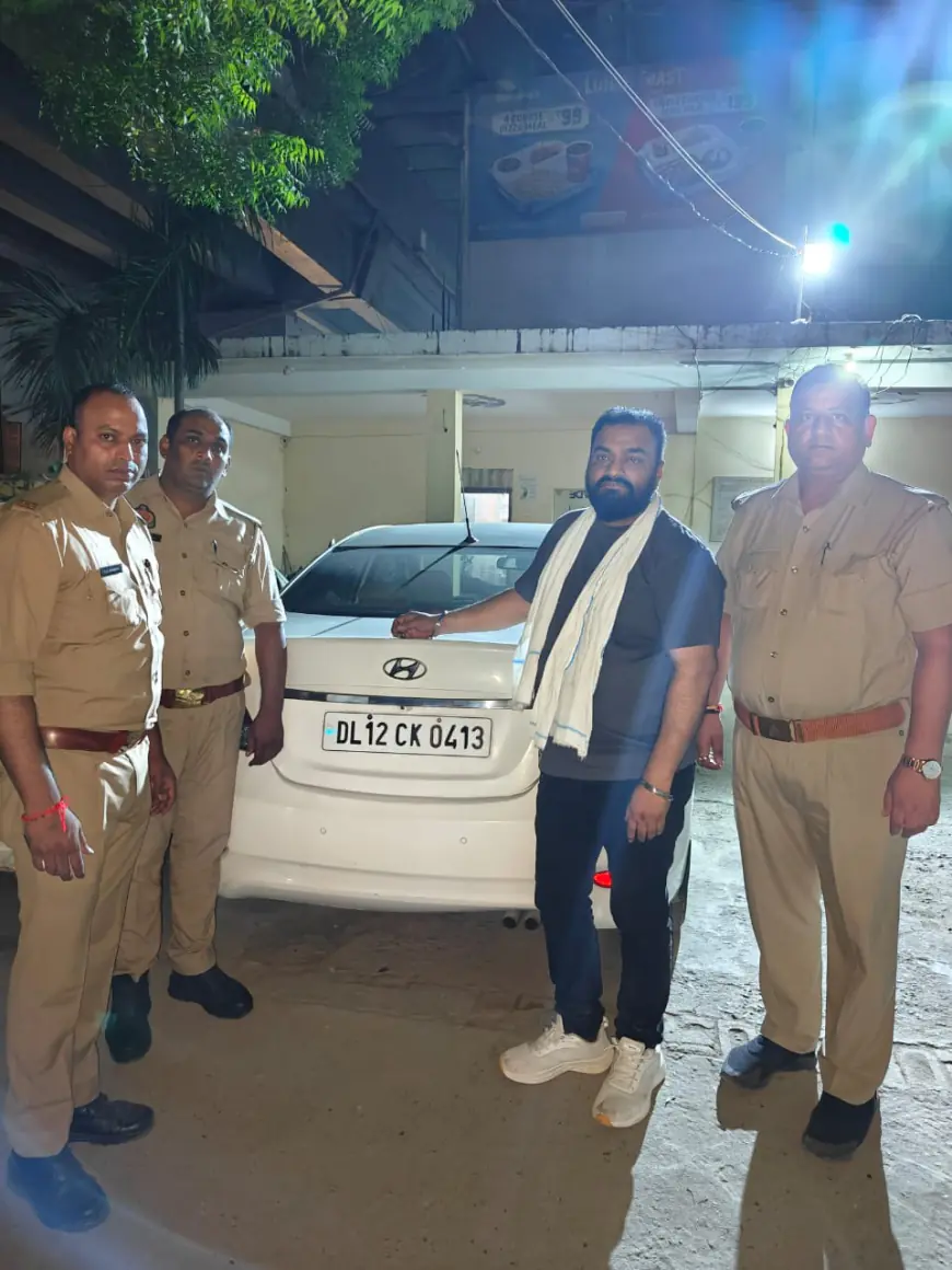 Noida News : ड्राई -डे पर मदिरा बेचने जा रहा कार सवार गिरफ्तार