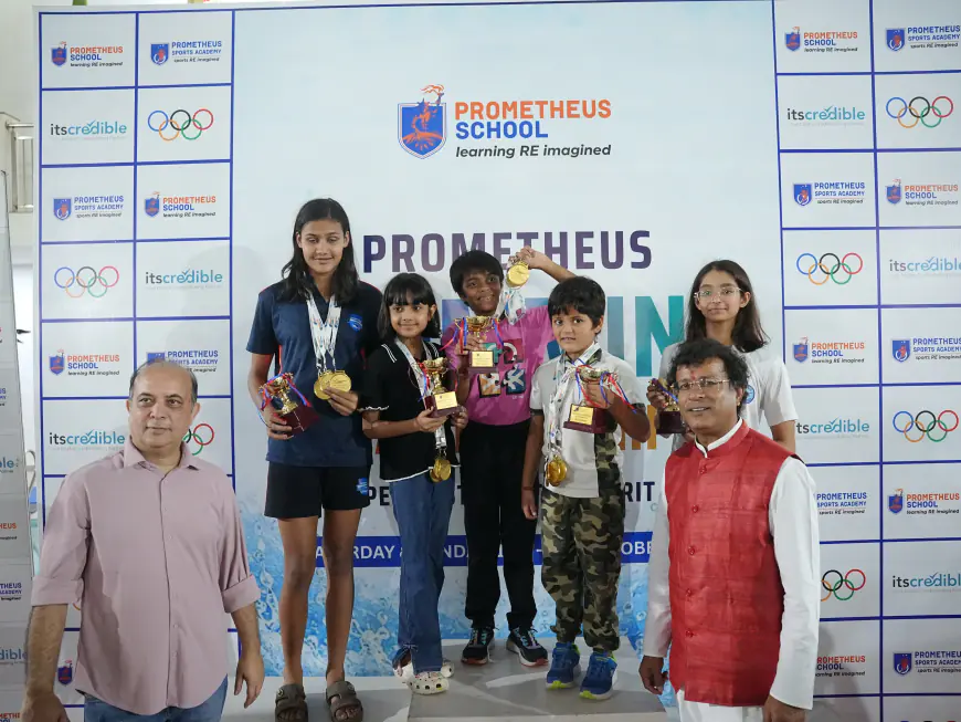 Noida News : प्रोमेथियस स्विमिंग चैंपियनशिप का समापन, 250 से अधिक युवा तैराकों ने दिखाया दम