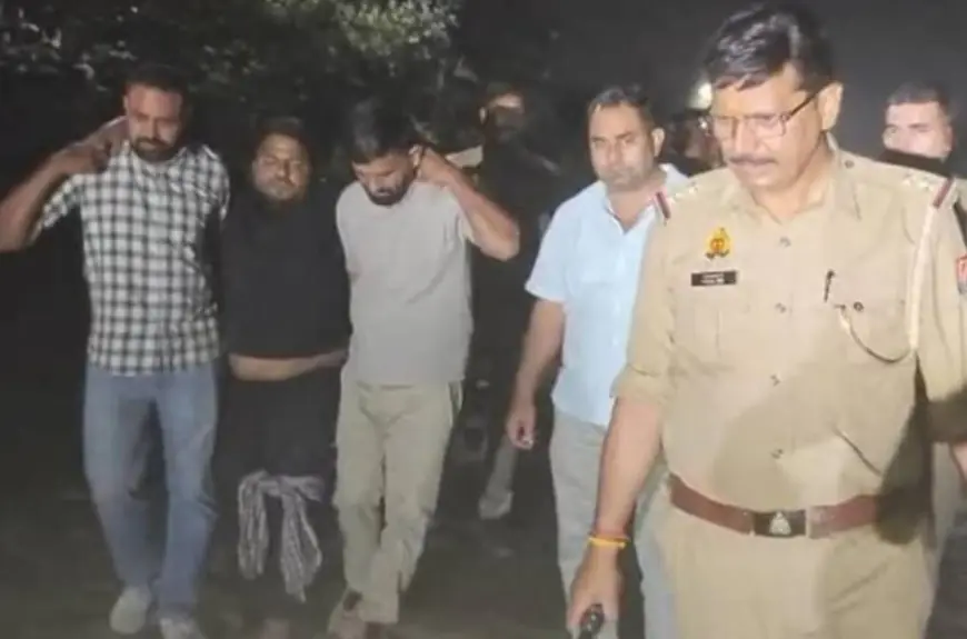 Ghaziabad News : व्यापारी की हत्या करने वाला बदमाश पुलिस मुठभेड़ में गिरफ्तार