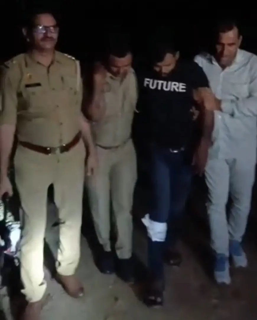 Noida News : पुलिस मुठभेड़ में शातिर बदमाश गिरफ्तार, पैर में लगी गोली