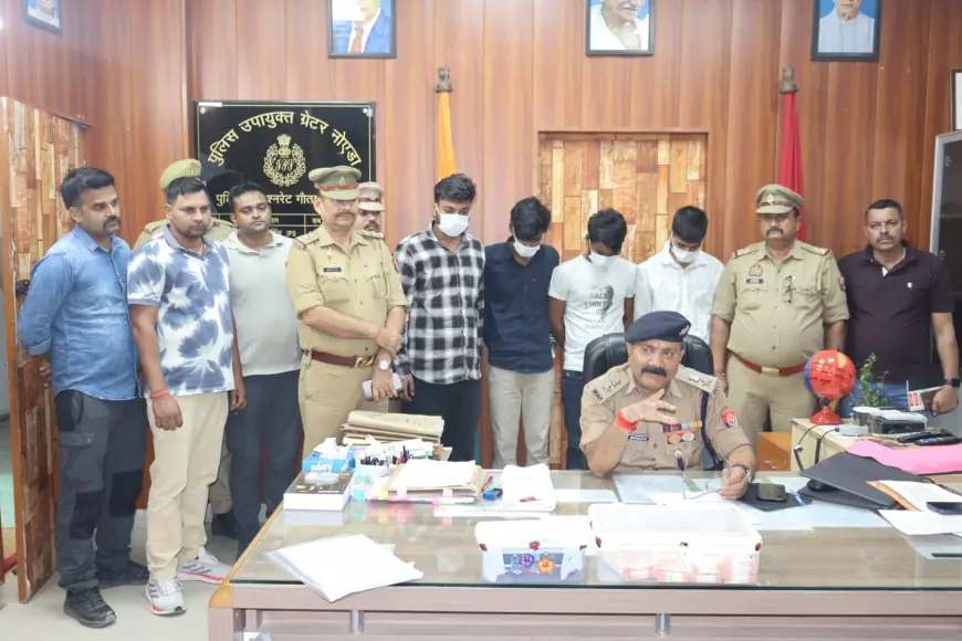 Greater Noida News : नकली भारतीय  करेंसी के साथ चार गिरफ्तार