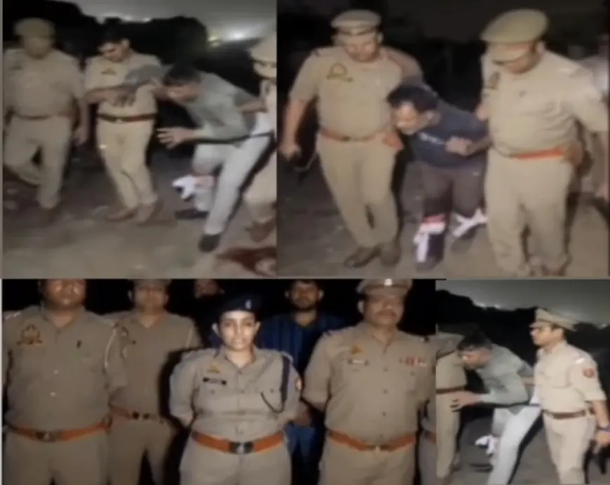 Ghaziabad News : बलात्कार के आरोपी दो बदमाश पुलिस मुठभेड़ में गिरफ्तार, पैर में लगी गोली