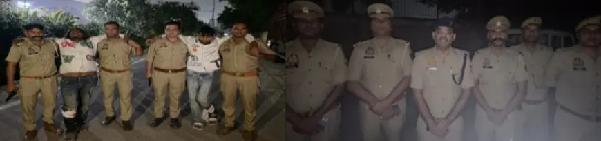 Ghaziabad News : पुलिस मुठभेड़ में दो बदमाश गिरफ्तार, पैर में लगी गोली