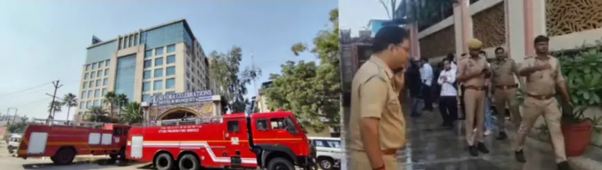 Ghaziabad News : होटल के पांचवे तल पर लगी आग, अफरा- तफरी मची